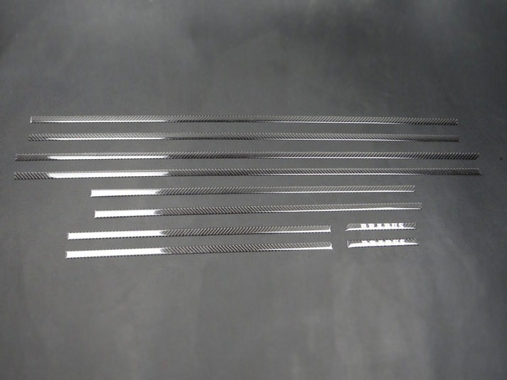 Mercedes-Benz W463 G-Wagon Carbon Fiber Side Molding Inserts + Exterior Door Handle Covers Set